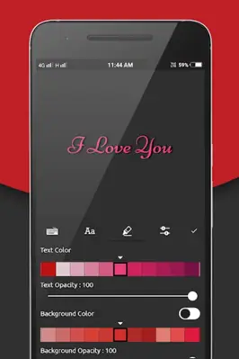 Valentin Day Video Maker Music android App screenshot 4